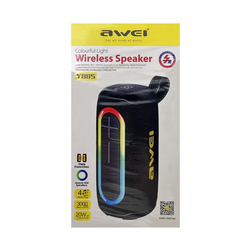 Беспроводная колонка Awei Y885Colourful Light