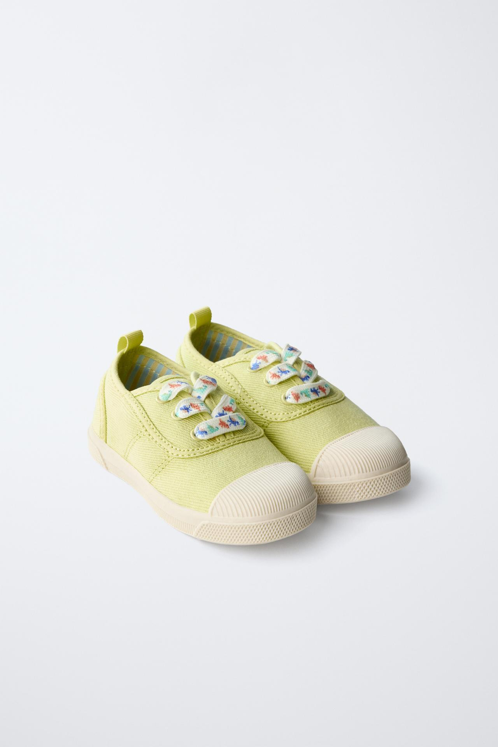 ZARA КЕДЫ ИЗ ХЛОПКА, ЖЕЛТЫЙ