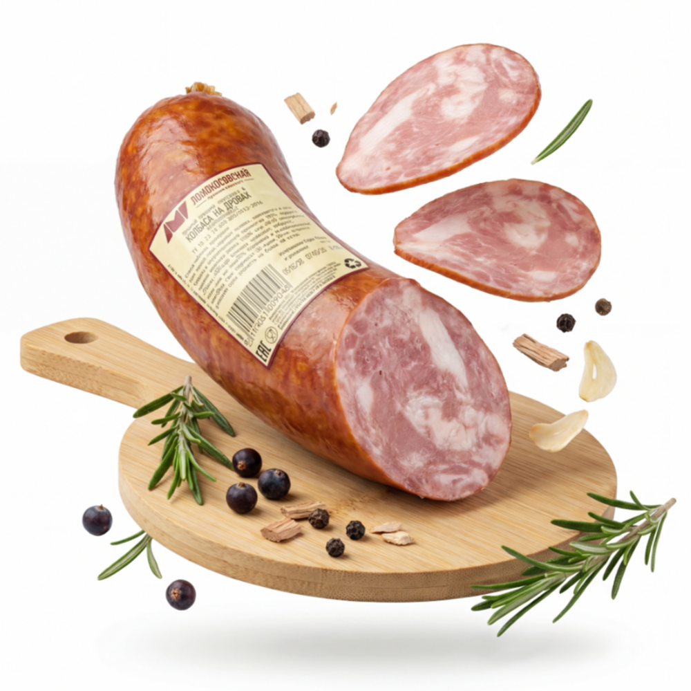 Колбаса На дровах п/к, Ломоносовский МК