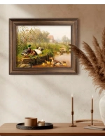 Картина интерьерная на холсте в раме 25*31 см