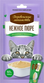 ДЕРЕВЕНСКИЕ ЛАКОМСТВА Нежное пюре из курицы, 4*10 г