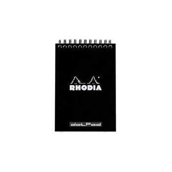 Блокнот Rhodia Classic на спирали A6 в точку 80 гр черный (135039C)