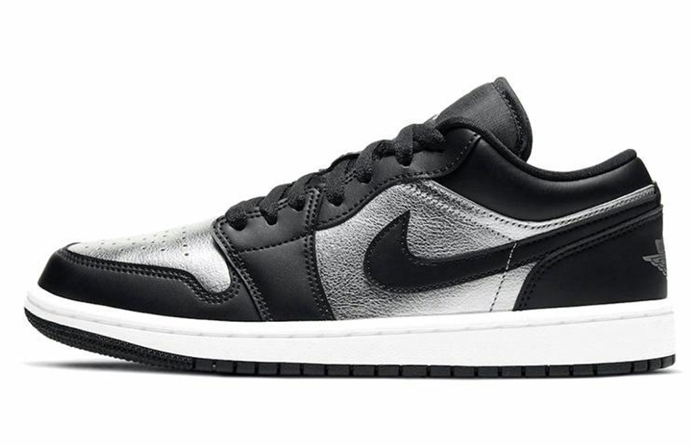 Кроссовки Jordan Air Jordan 1 Low "Silver Toe" (Женская размерная сетка)