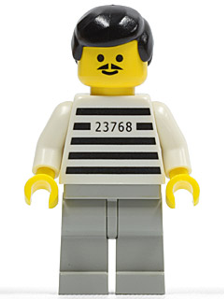 Минифигурка LEGO jail001 Заключенный Джо