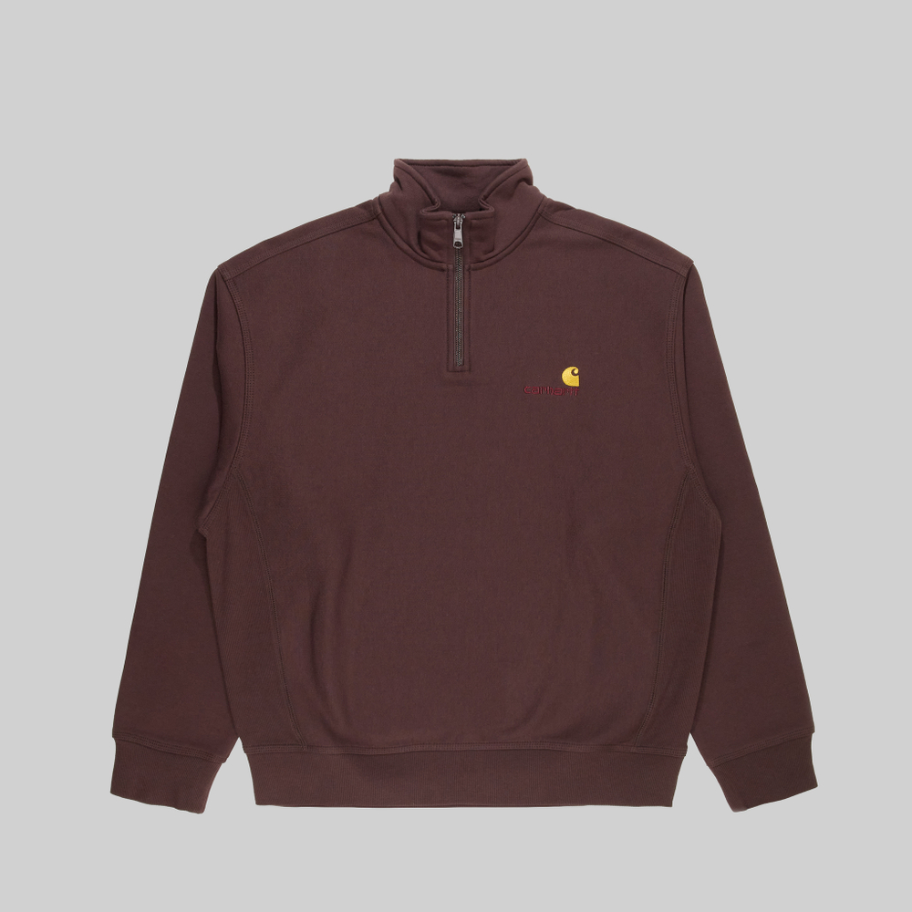 Толстовка мужская Carhartt WIP American Script Half Zip - купить в магазине Dice с бесплатной доставкой по России