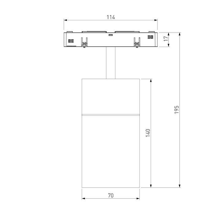 Трековый светодиодный светильник Elektrostandard Slim Magnetic Comfi 85190/01 a066518