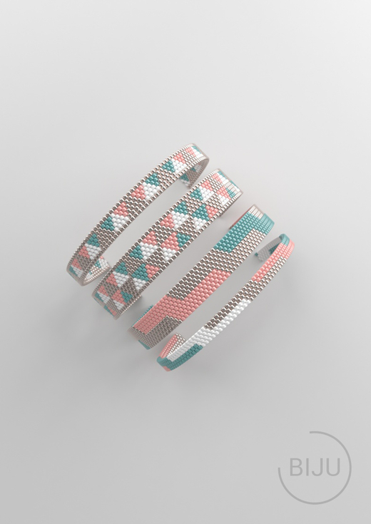 Схема PEYOTE, Схема браслета мозаичное плетение, узор из Miyuki Delica 11/0, файл PDF, №178