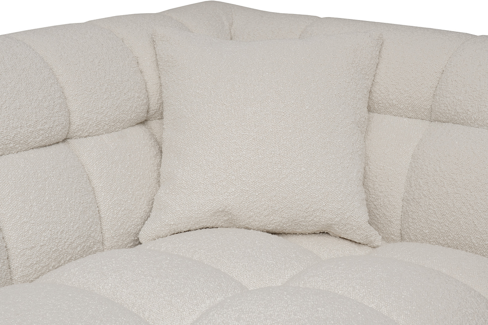 Диван Garda Decor двухместный Прато (GD, Prato) букле экрю Orso-ECRU 204*106**75 см