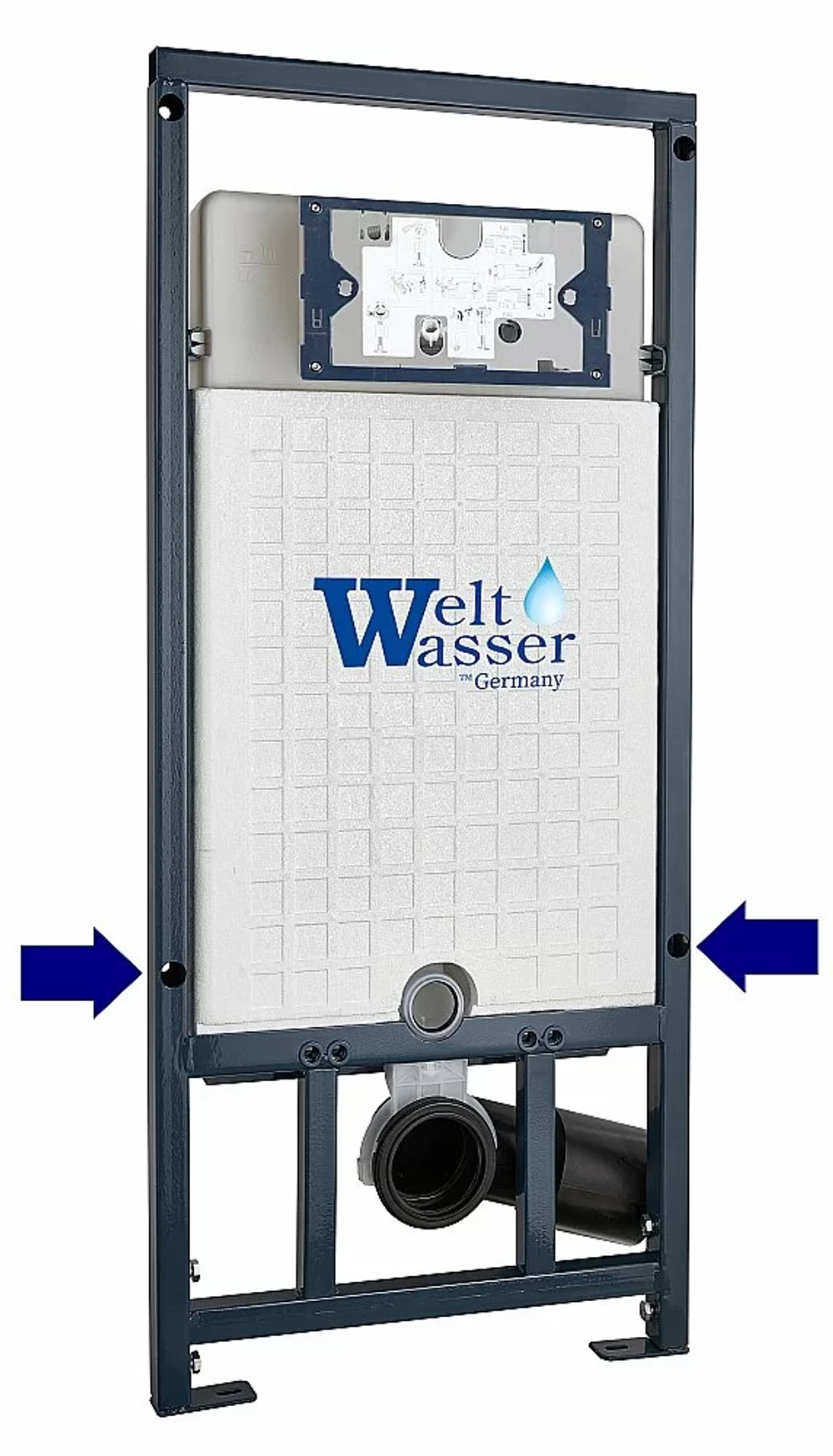 Унитаз с инсталляцией WeltWasser MARBERG 507 + SALZBACH 043 MT-GR + MAR 507 RD MT-BL