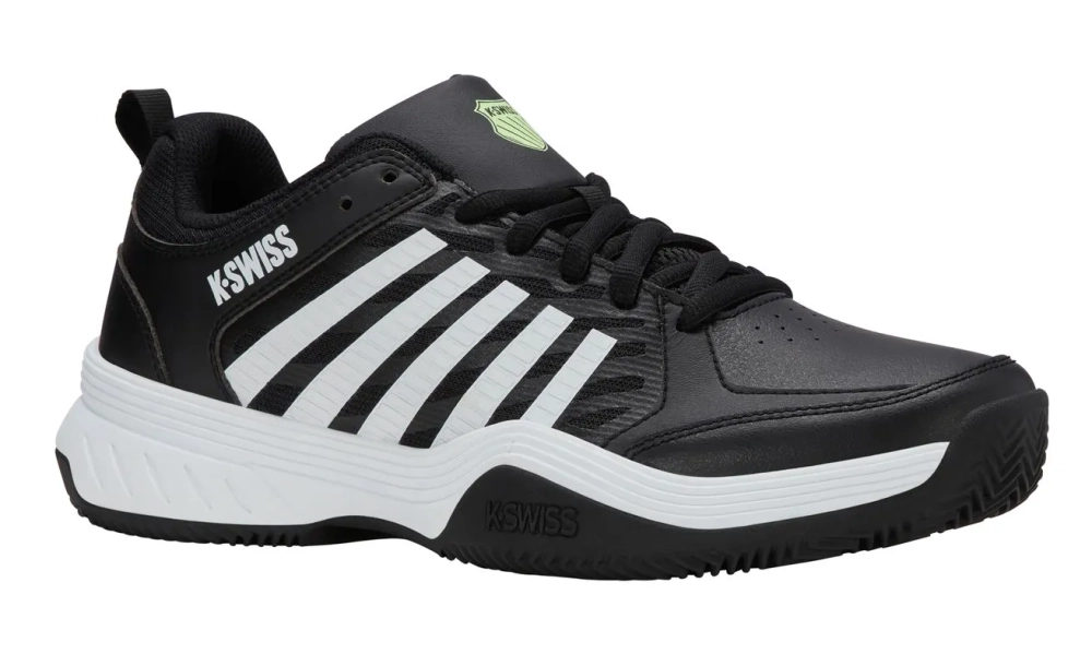 Мужские кроссовки теннисные K-Swiss Court Express 2 Clay - black/white/soft neon green
