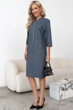 Платье Милана (синий/серый) Р11-1248/2 Nikol