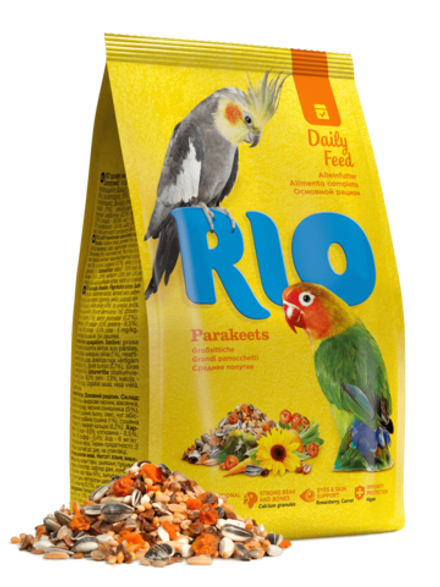 Rio 1кг Корм для средних попугаев Основной рацион
