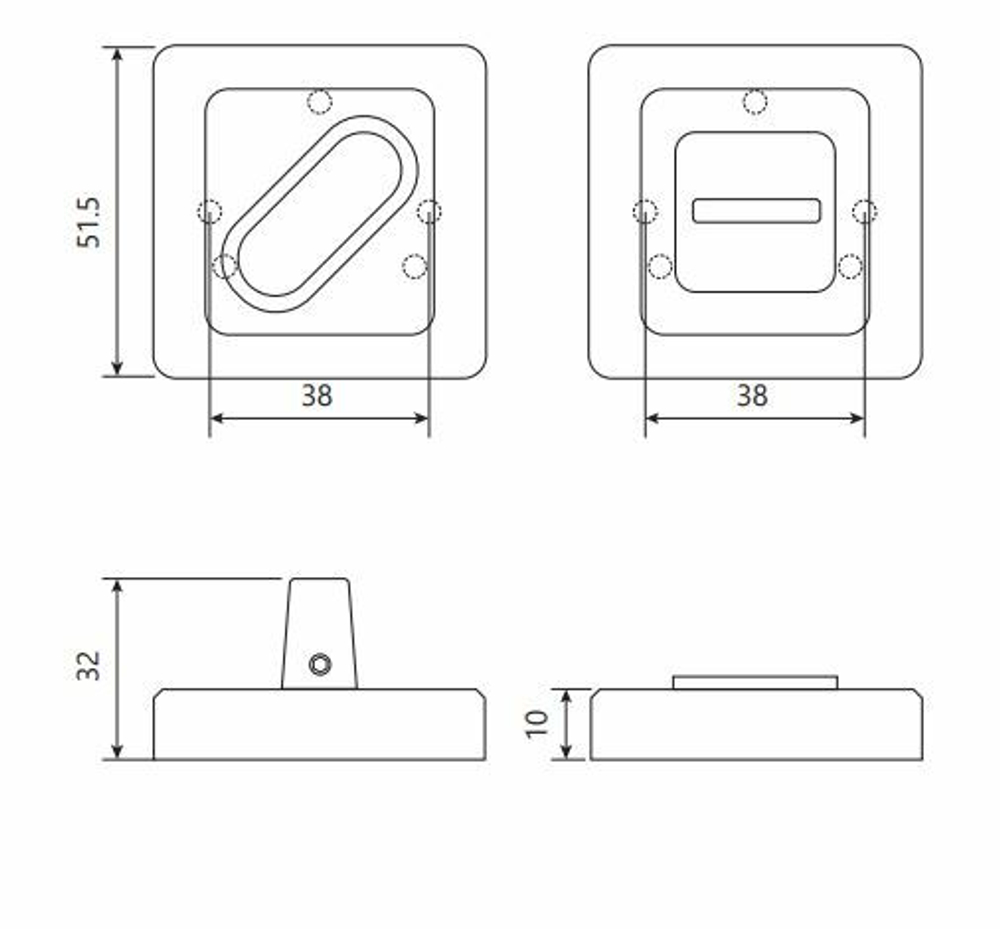 Завертка сантехническая WC-2207 Code Deco