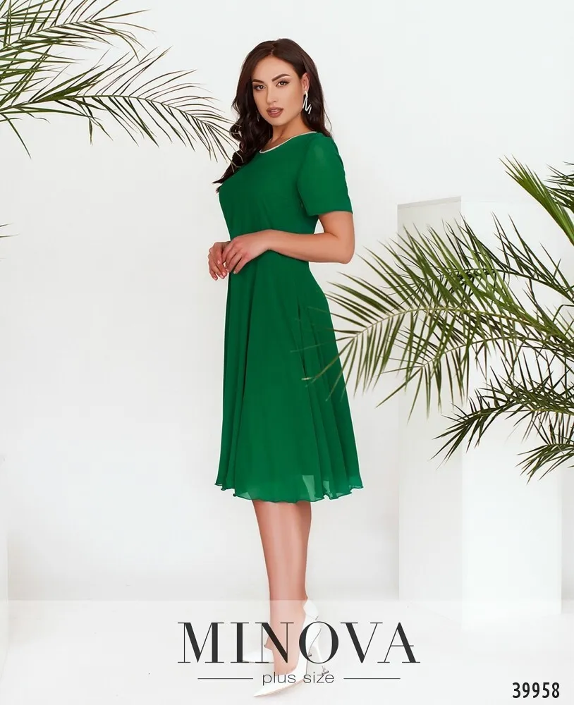 Платье 3148B-зеленый Minova
