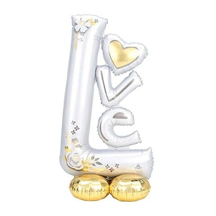 Шар фигура LOVE белая 149 см
