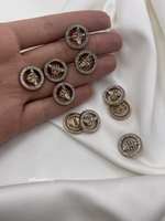 Пуговицы Гучч. Пчела золото в стразах