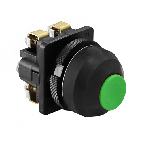 Выключатель кнопочный КЕ081/2 зеленый 1з+1р IP54