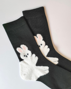 Носки р.35-40 "Зверюшки на Пятках" Зайка