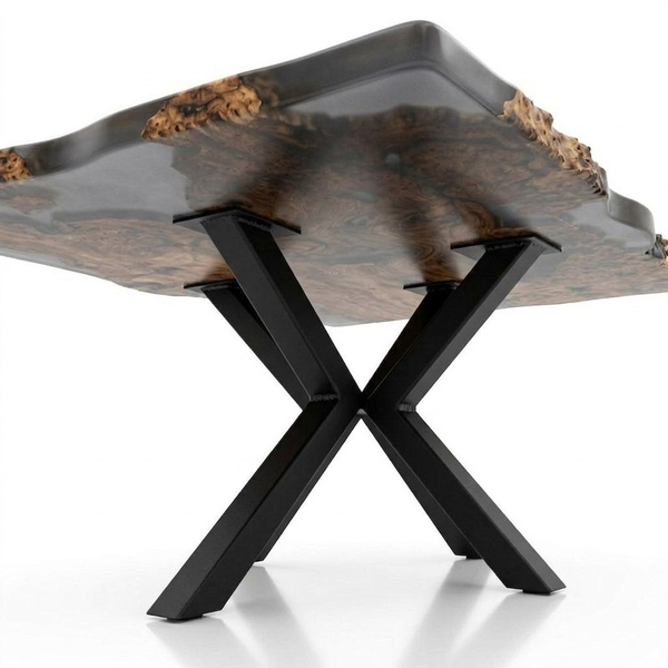 Обеденный стол из капового карагача AMBER 200