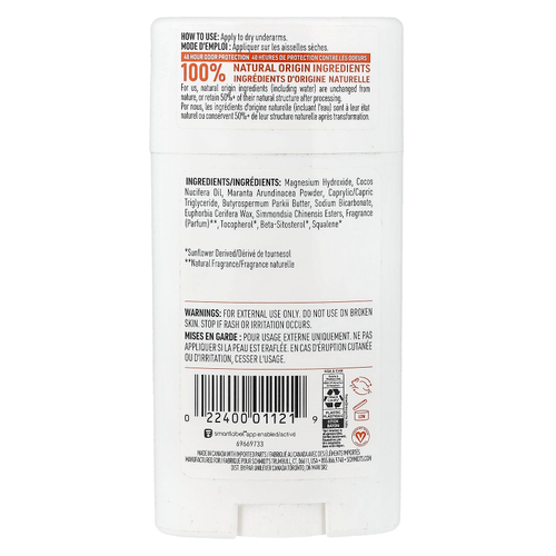 Schmidt's, дезодорант, грейпфрут и абрикос, 75 г (2,65 унции)