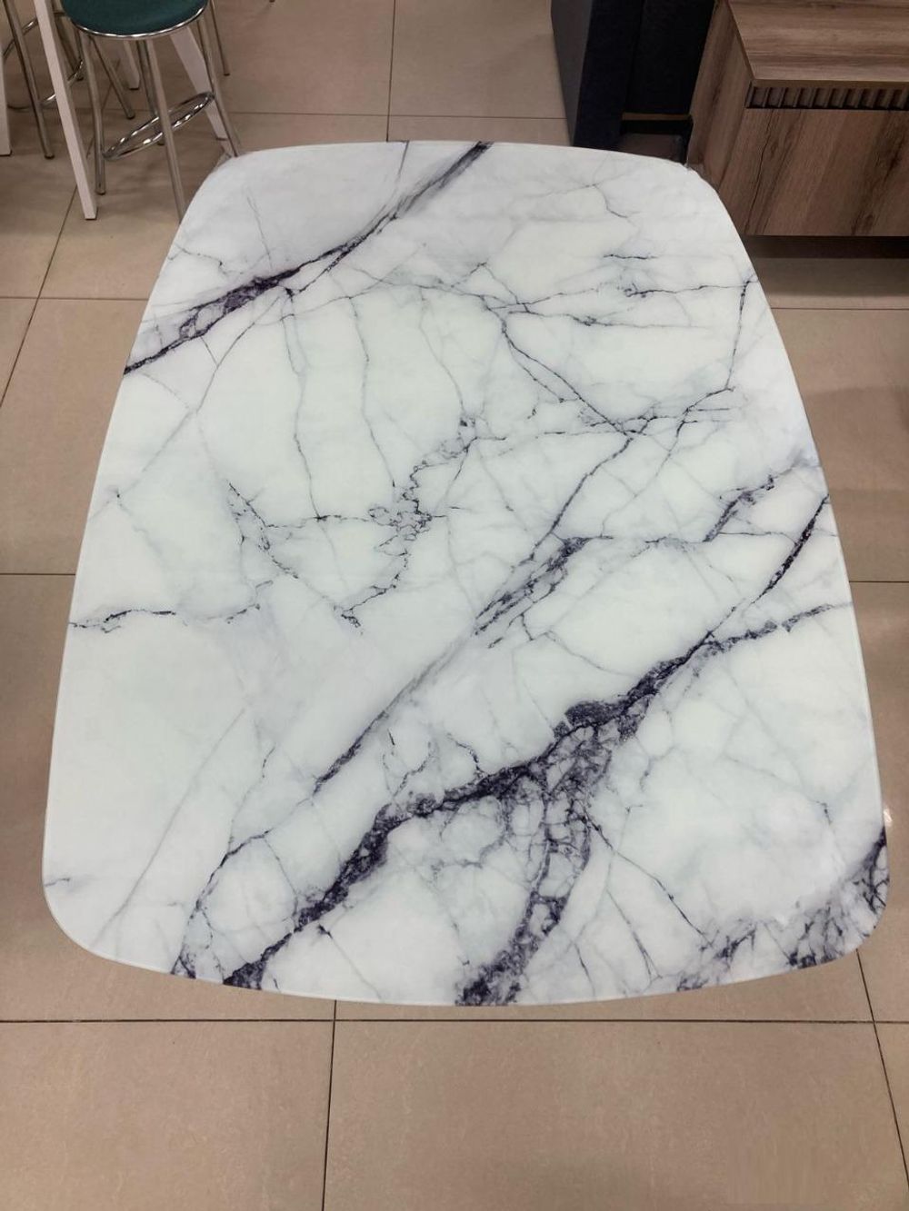 Стол Оникс подстолье кросс белый Ст-ца мрамор белый (белая)