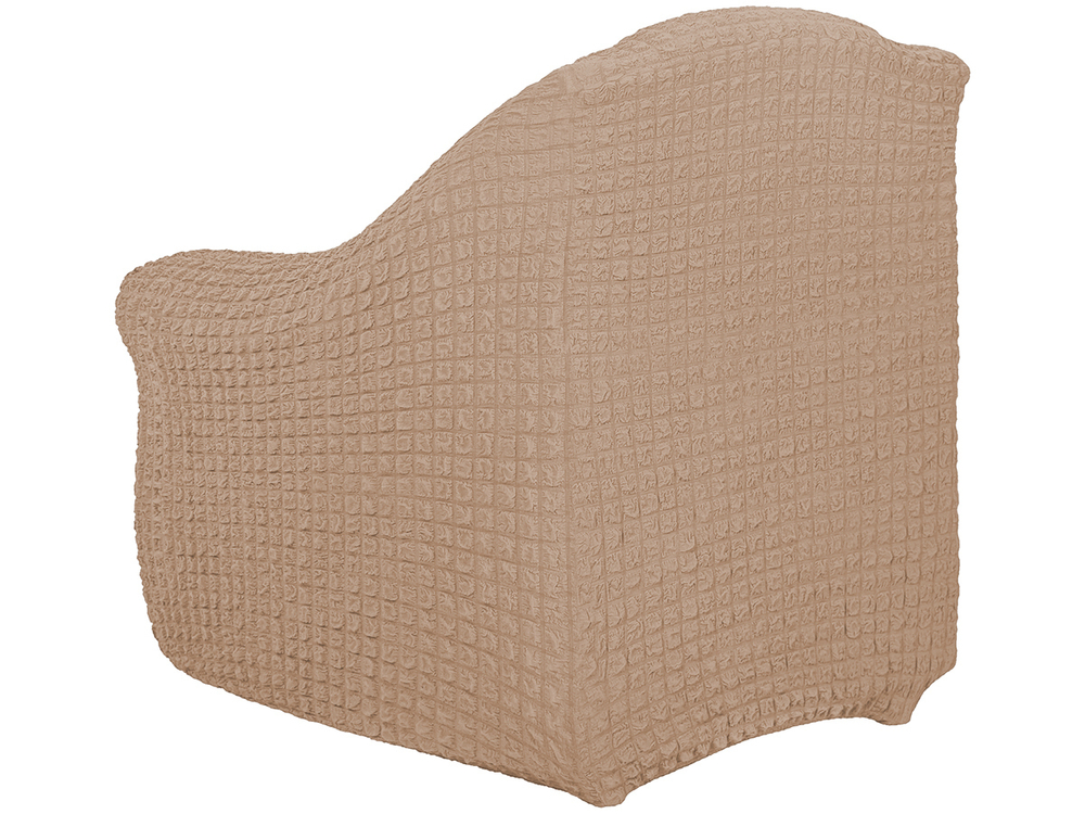 Чехол на кресло без оборки Модерн, цвет Какао