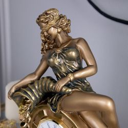 Часы настольные Колесо Фортуны Бронза