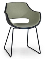 Кресло на полозьях с обивкой Papatya Opal Sled Pro Soft