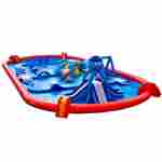 Надувной бассейн «Поймай осьминога» с водными модулями, 25*15*3,5 м