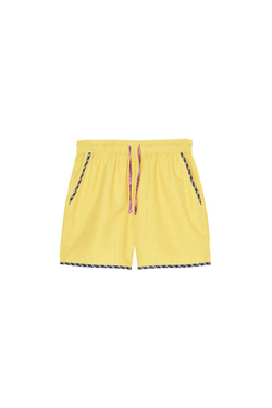 ZARA X BENITO ANTONIO ДЛИННЫЕ ПЛАВКИ В КОНТРАСТНУЮ КЛЕТКУ, ЖЕЛТЫЙ