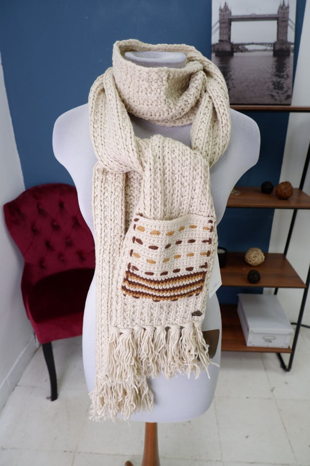 Шарф Fornarina шерстяной, новый