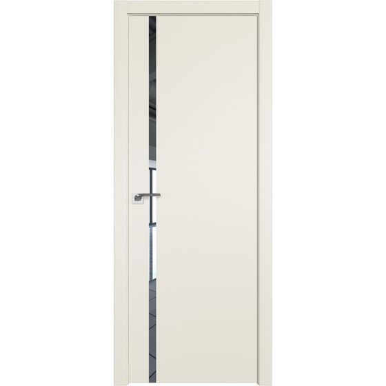 Межкомнатная дверь unilack Profil Doors 22E магнолия сатинат со вставкой