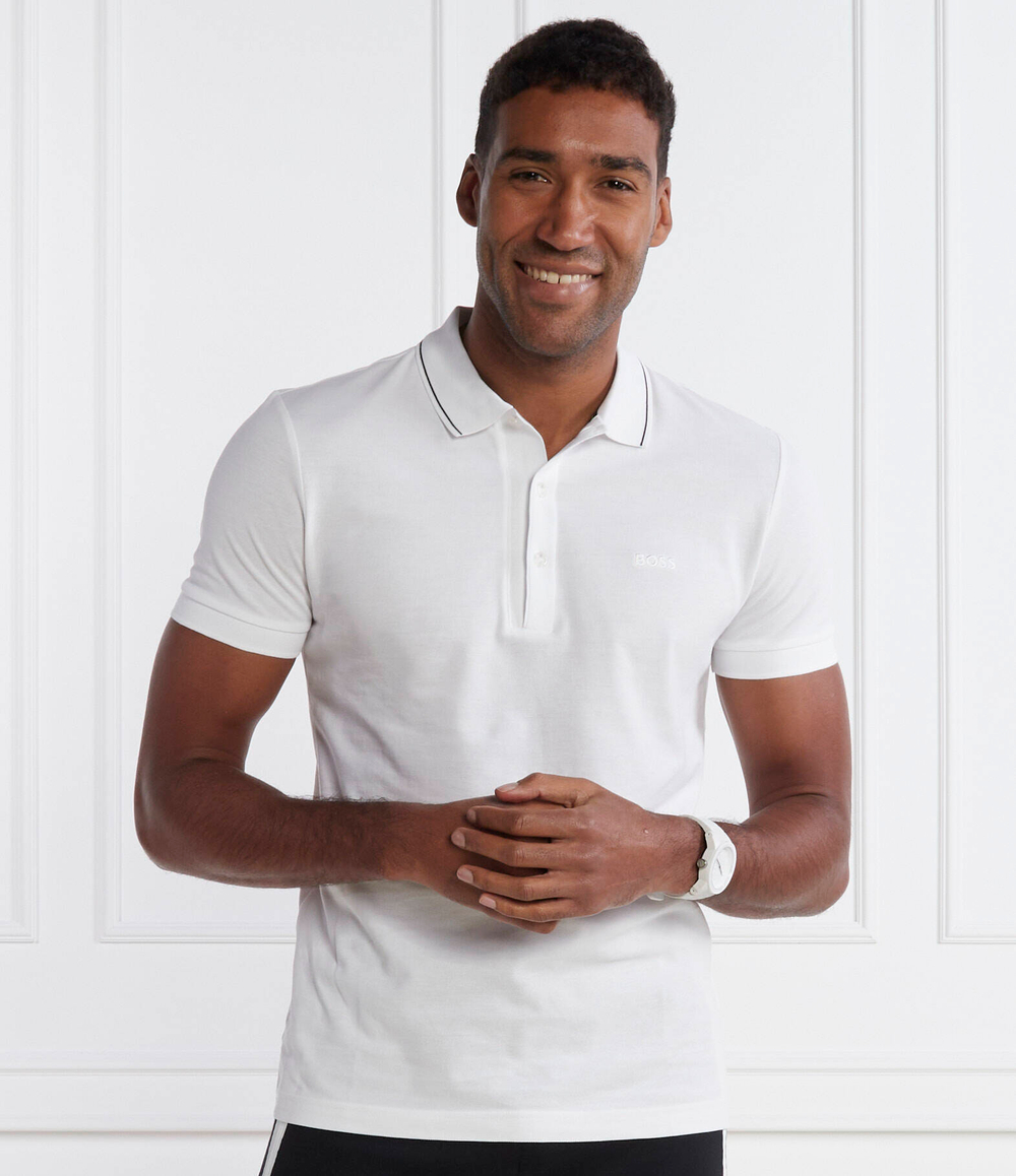 Поло Paule 4 BOSS GREEN - белый(50506195)