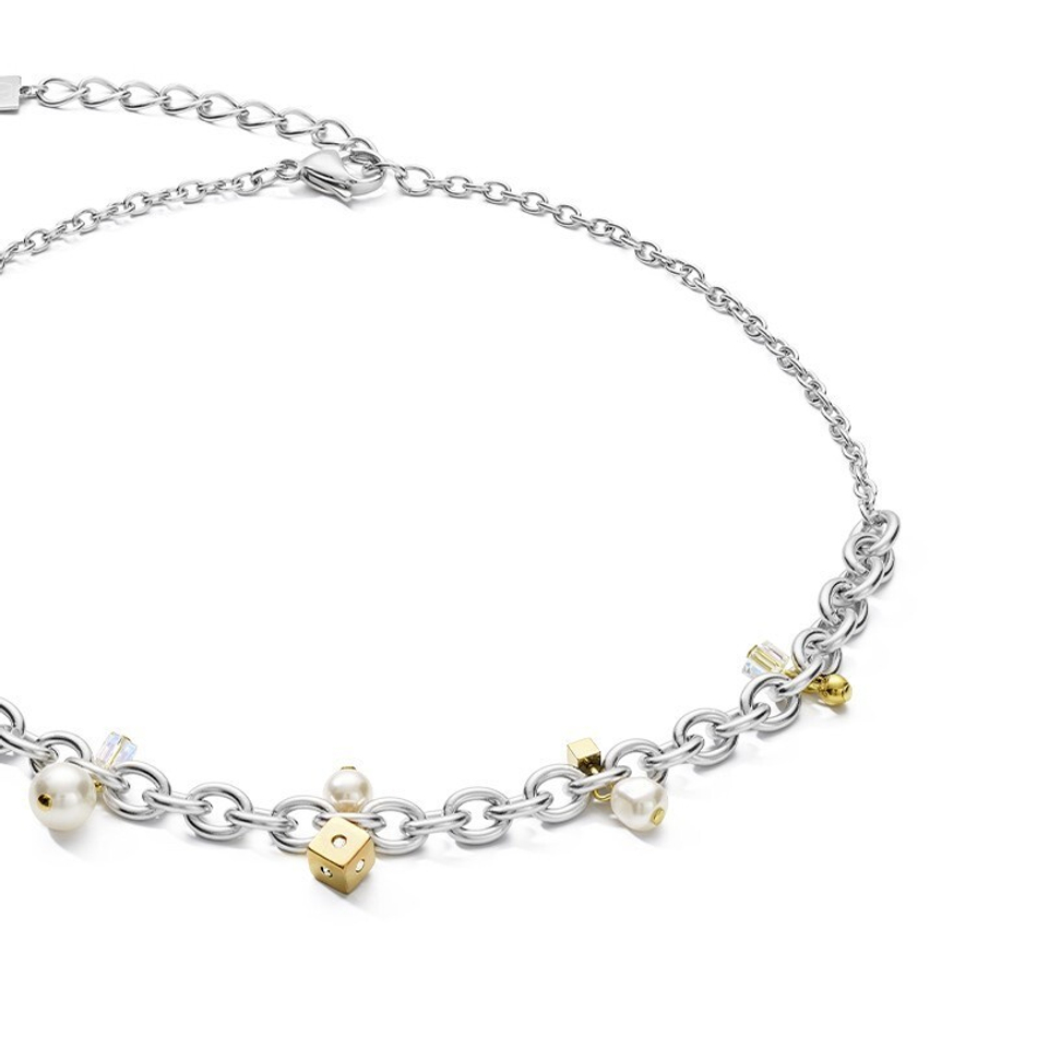 Колье Coeur de Lion Gold-Silver 5083/10-1617 цвет серебряный, золотой