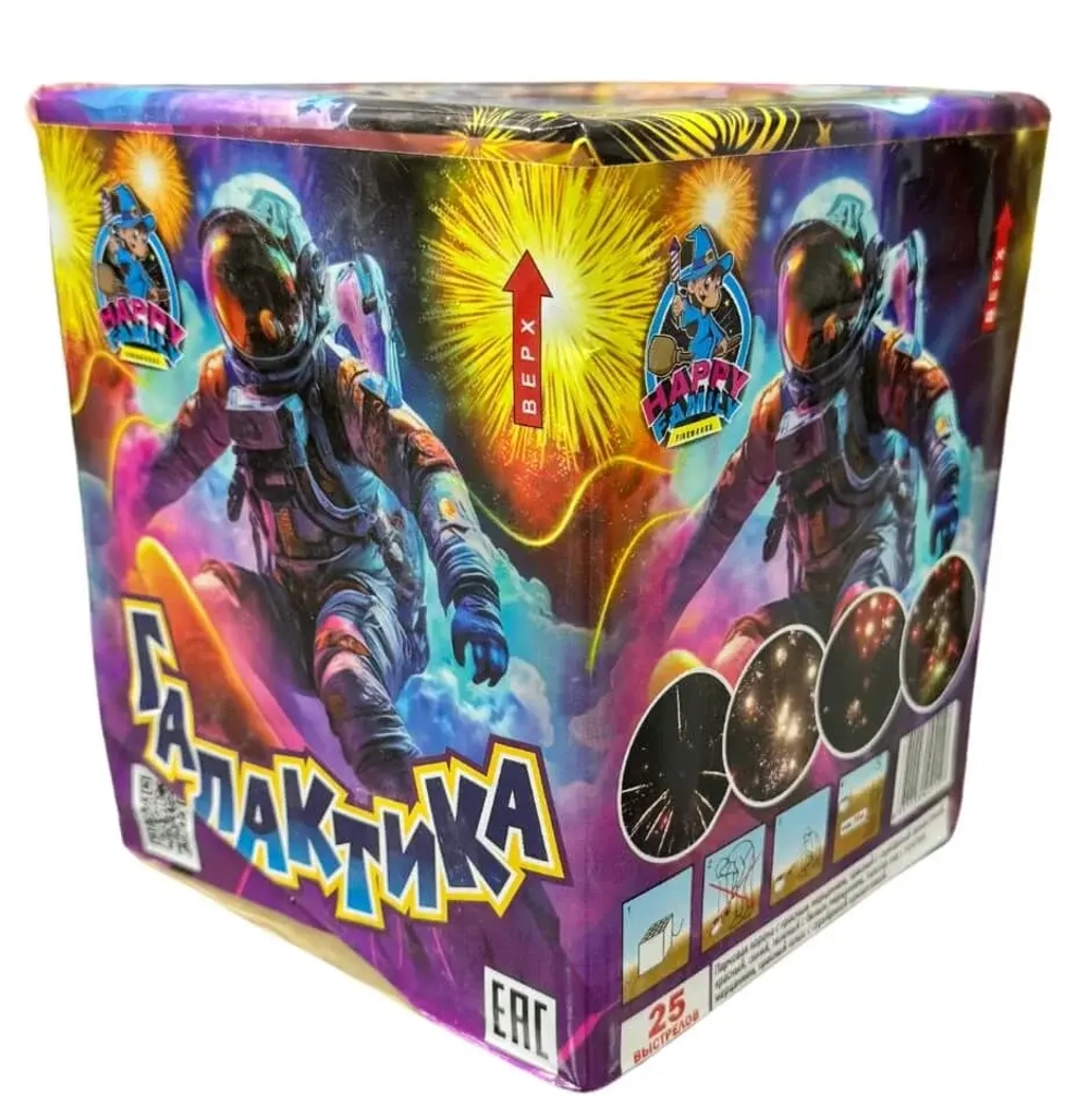 Батарея салютов Галактика (FP B207) от Фаворит Пиро Групп, 25 залпов, 25 мм