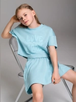 Летний костюм для девочки с шортами