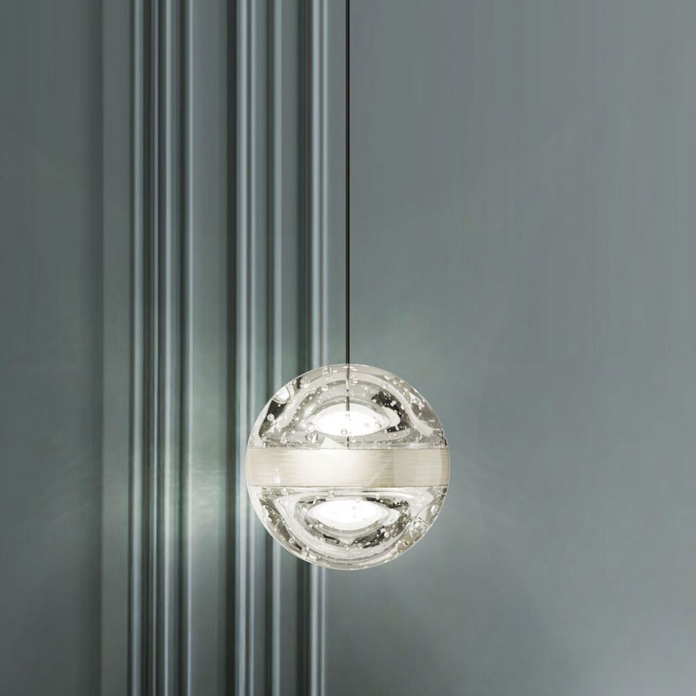 Подвесной светильник MD23030088-1A nickel/clear