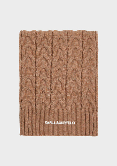 Шарф KARL LAGERFELD K/Essential Cable Knit Scarf