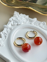 Серьги с сердоликом