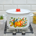 Кастрюля 7л "Осень" тм Appetite