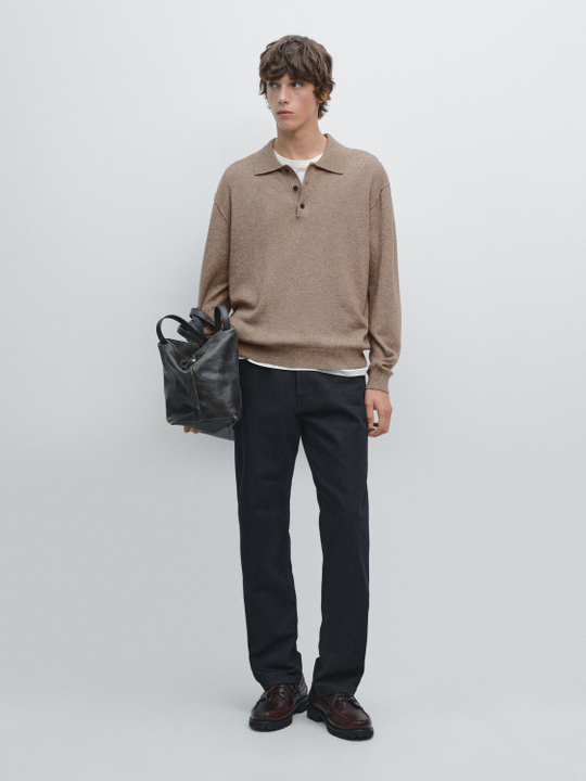 Massimo Dutti Джинсы свободного кроя, темно-синий