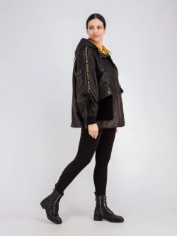 Куртка кожаная натуральная трансформер