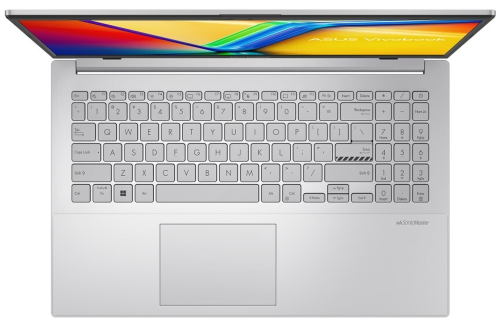 Ноутбук  ASUS VivoBook Go 15 E1504GA-BQ149 15.6 ", N, 8 Гб RAM, 256 Гб SSD, UHD Graphics, Серебристый