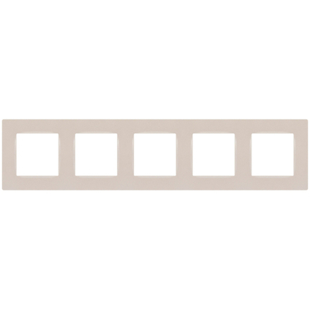 Рамка для розеток и выключателей ЭРА Серия 12 12-5205-15 на 5 постов, Классик, перламутр