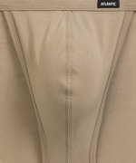 Мужские трусы слипы танга Atlantic, 1 шт. в уп., микромодал, бежевые, MP-1587