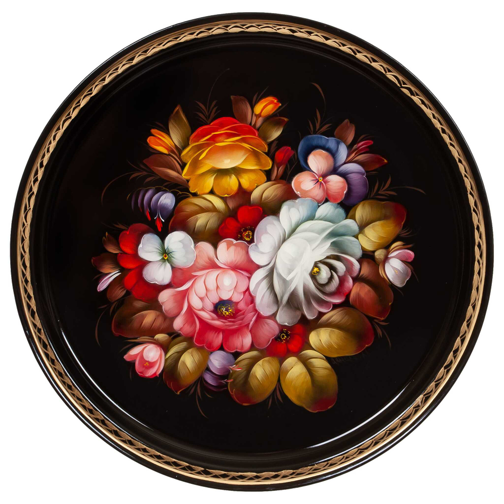 Zhostovo metal tray A9D18092023076