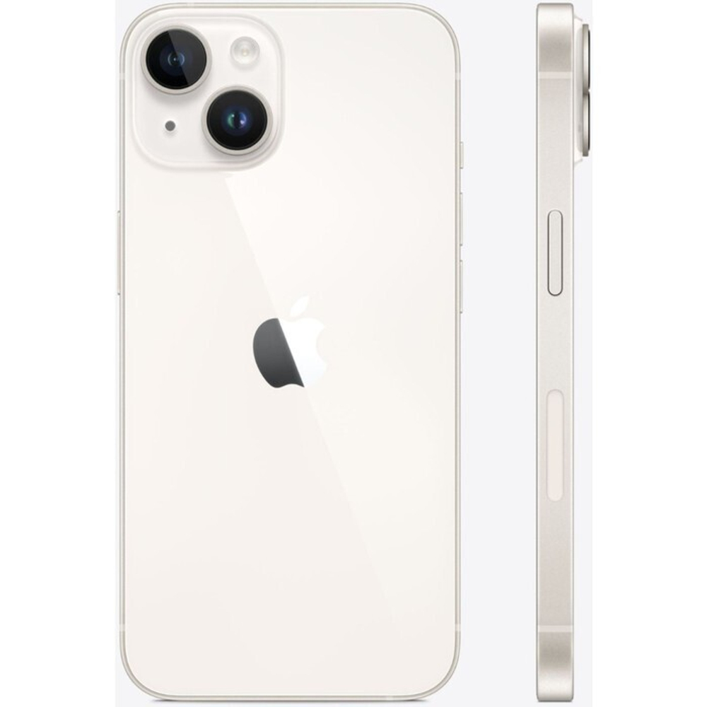 Смартфон Apple A2884 iPhone 14 128Gb 6Gb сияющая звезда моноблок 3G 4G 2Sim 6.1" 1170x2532 iOS 17 12