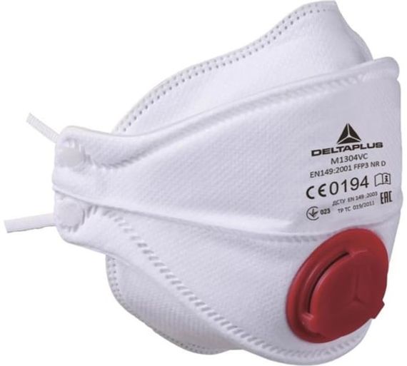 Респиратор FFP3 с клапаном из нетканого синтетического волокна Delta Plus M1305VC