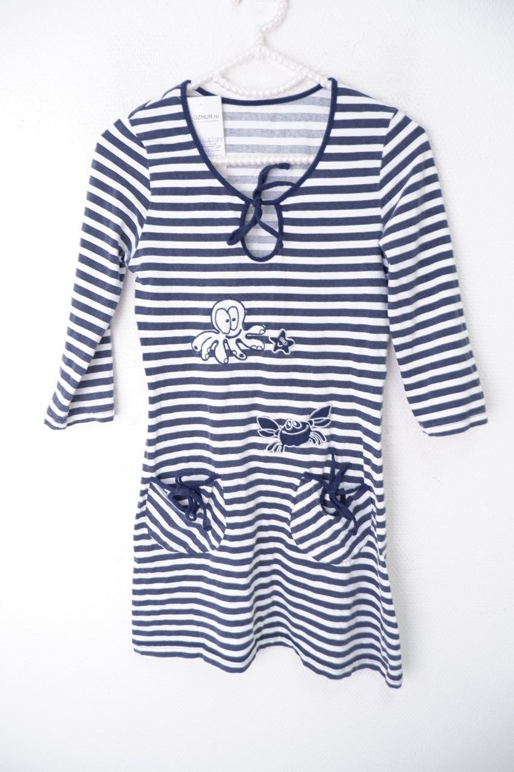 Туника полосатая на 9 лет