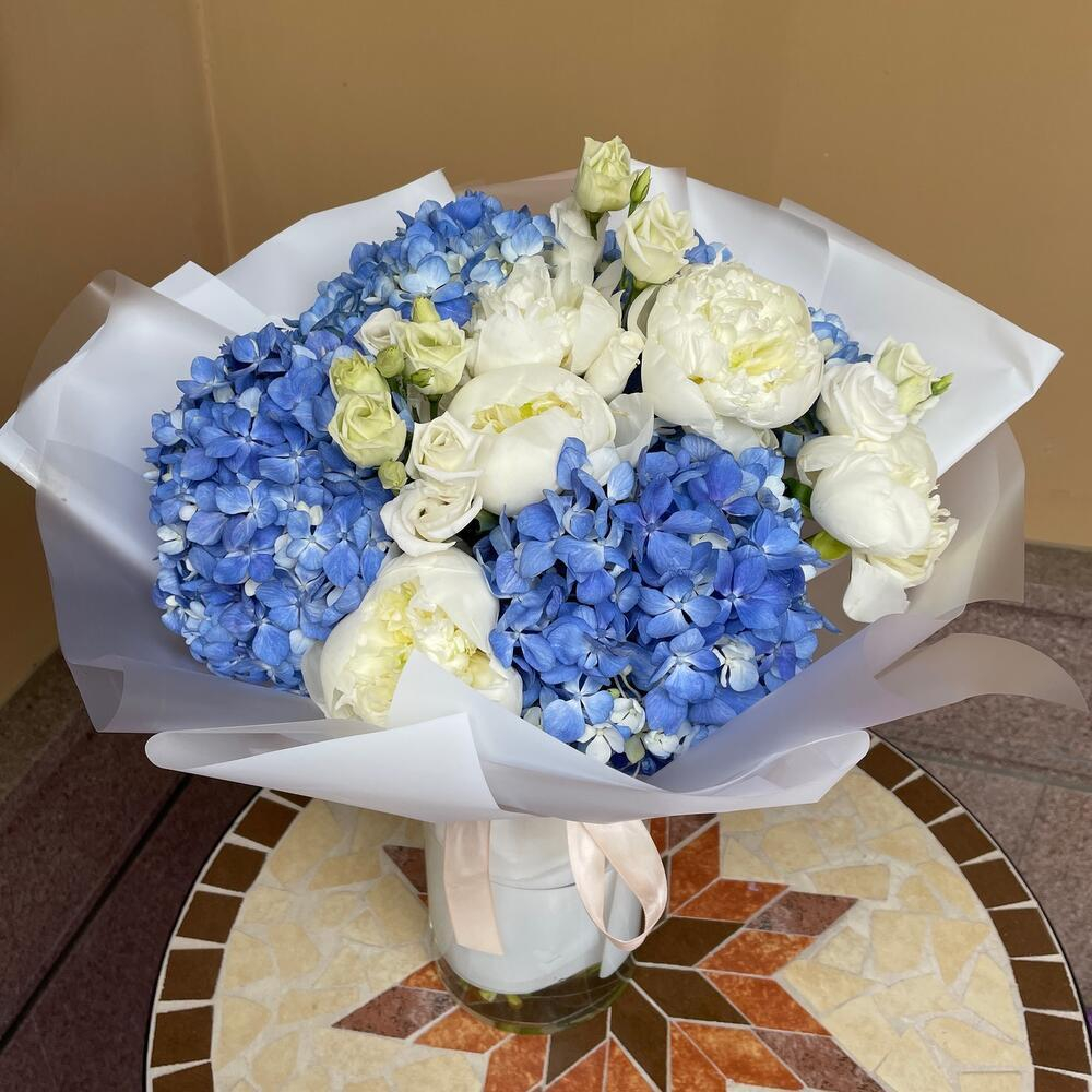 Букет цветов «Ванила скай»